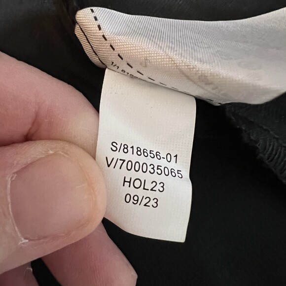 New Banana Republic Black Satin Wrap Dress Womens Size 2P Petite Party Formal - Picture 10 of 13